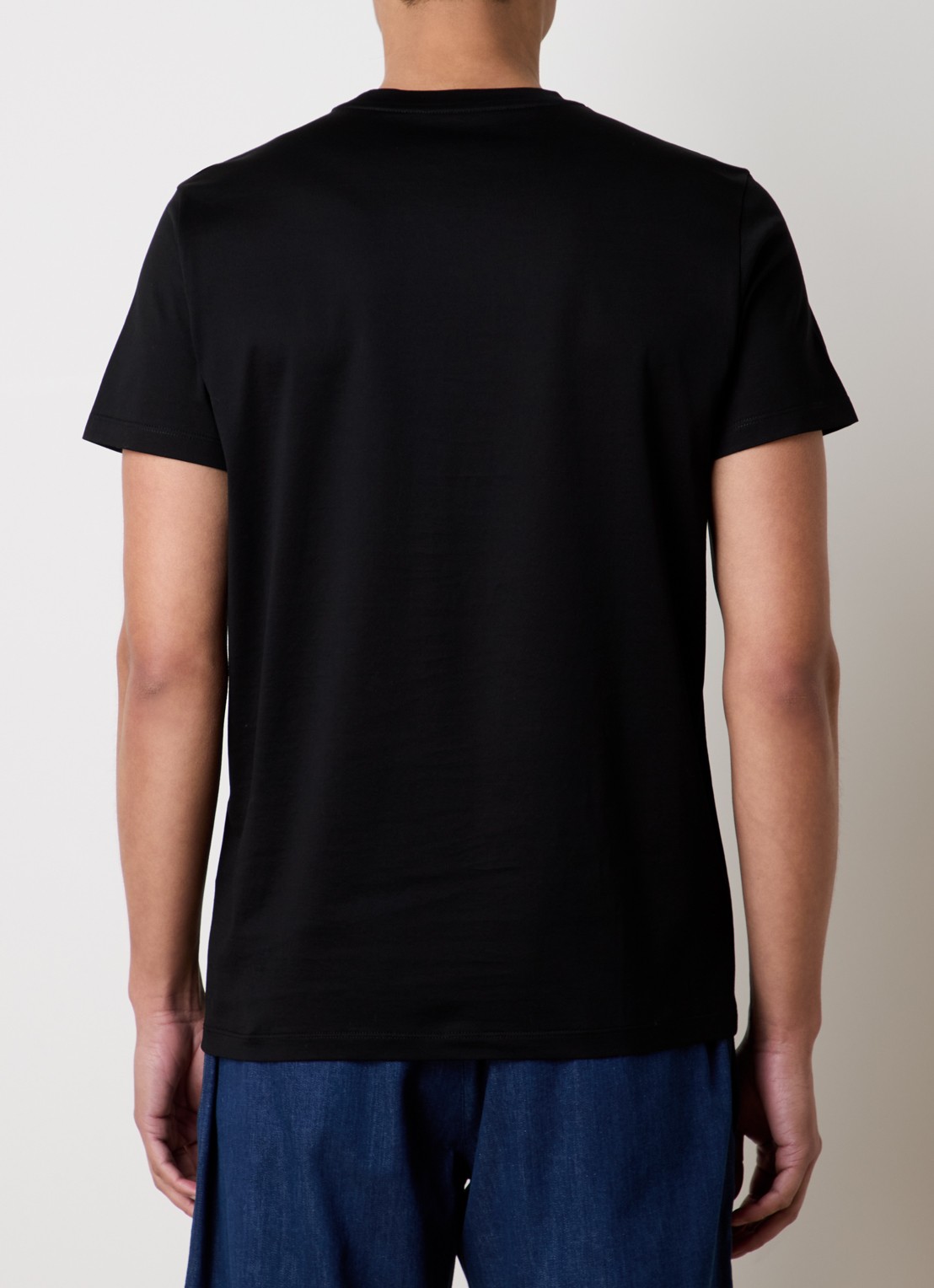 Moncler T-shirt met logo - achterkant 3 zwart