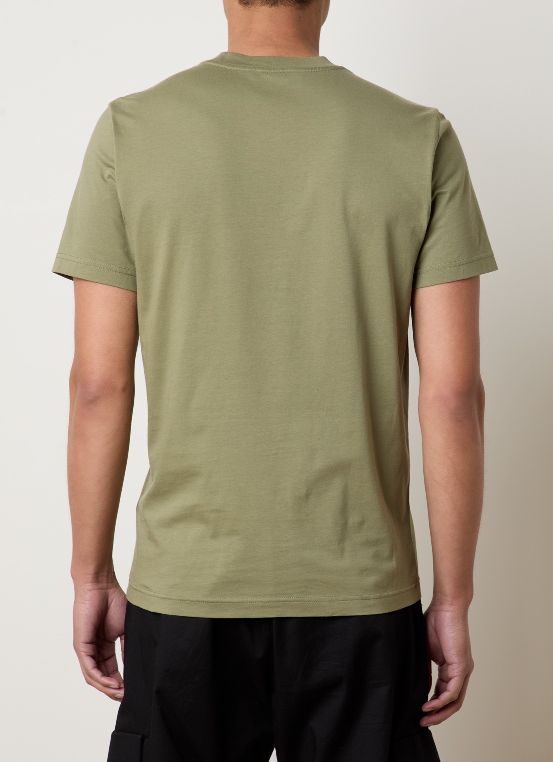 Moncler T-shirt met logo - achterkant 5 mosgroen