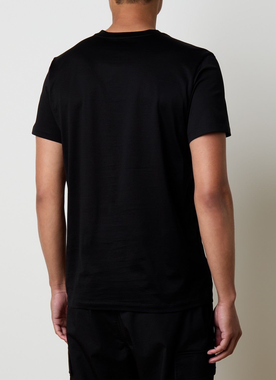 Moncler T-shirt met logo - achterkant 5 zwart