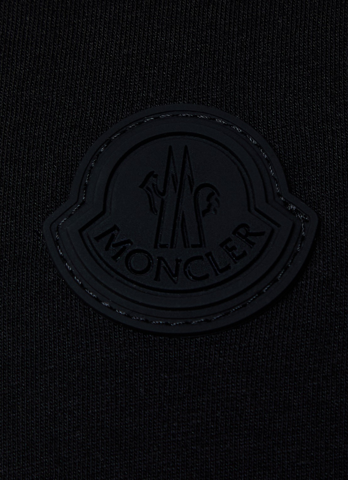 Moncler T-shirt met logo - detail 5 zwart