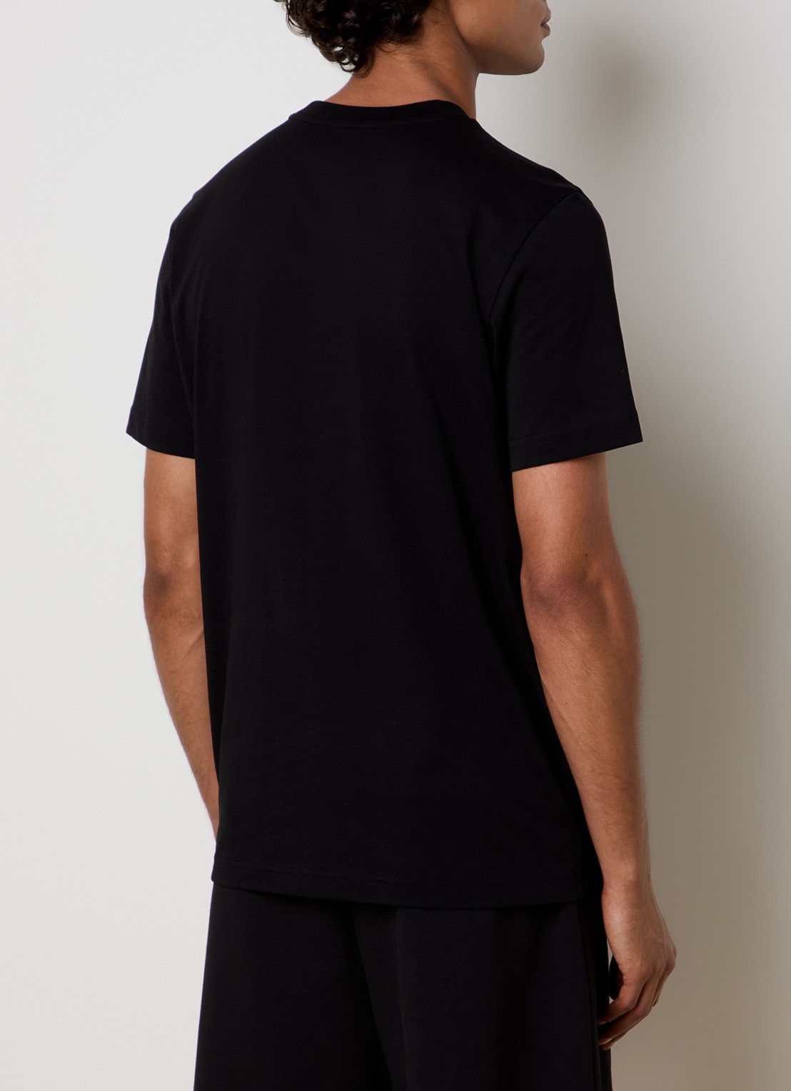 Moncler T-shirt met logo - achterkant 3 zwart