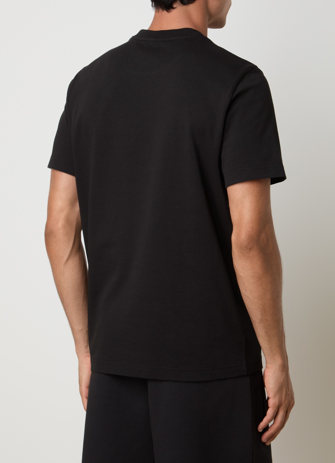 Moncler T-shirt met logo - achterkant zwart