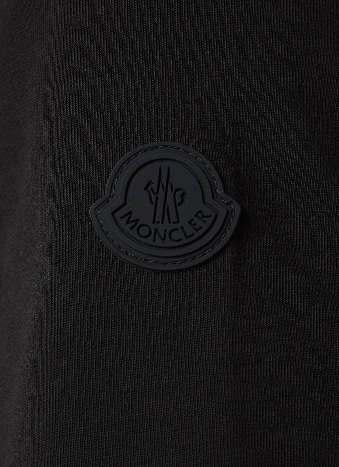 Moncler T-shirt met logo - detail 3 zwart