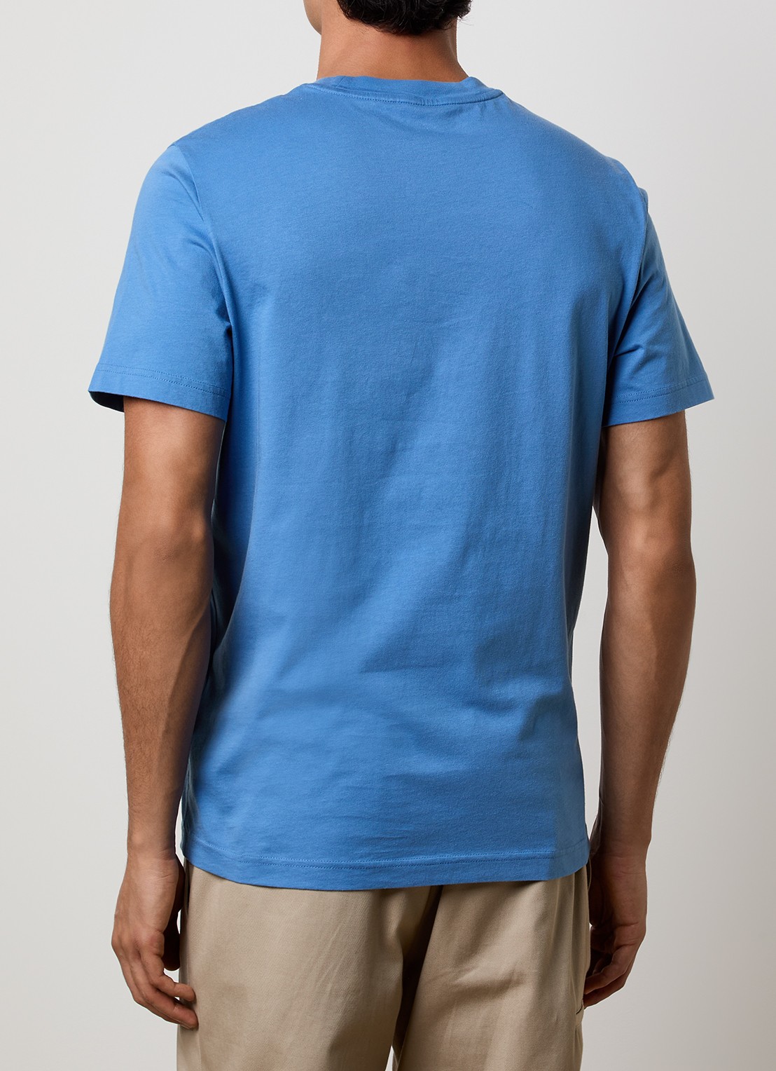 Moncler T-shirt met logoborduring - achterkant 5 blauw