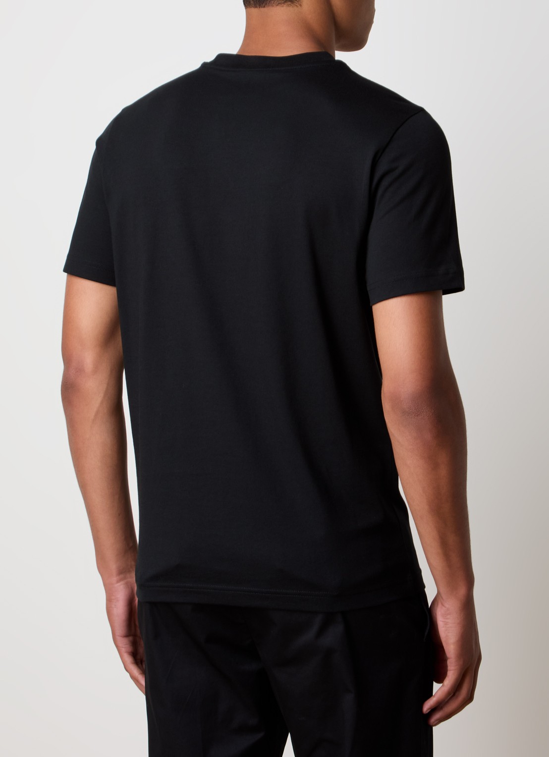 Moncler T-shirt met logoprint - achterkant 5 zwart