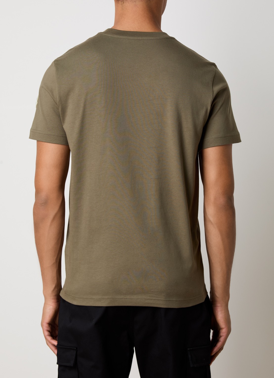 Moncler T-shirt met logoprint - achterkant 5 mosgroen