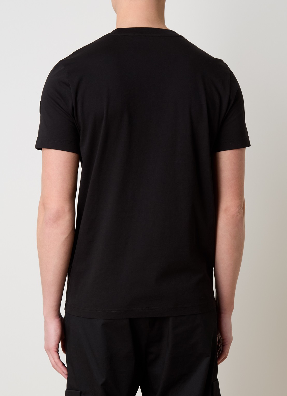 Moncler T-shirt met logoprint - achterkant 5 zwart