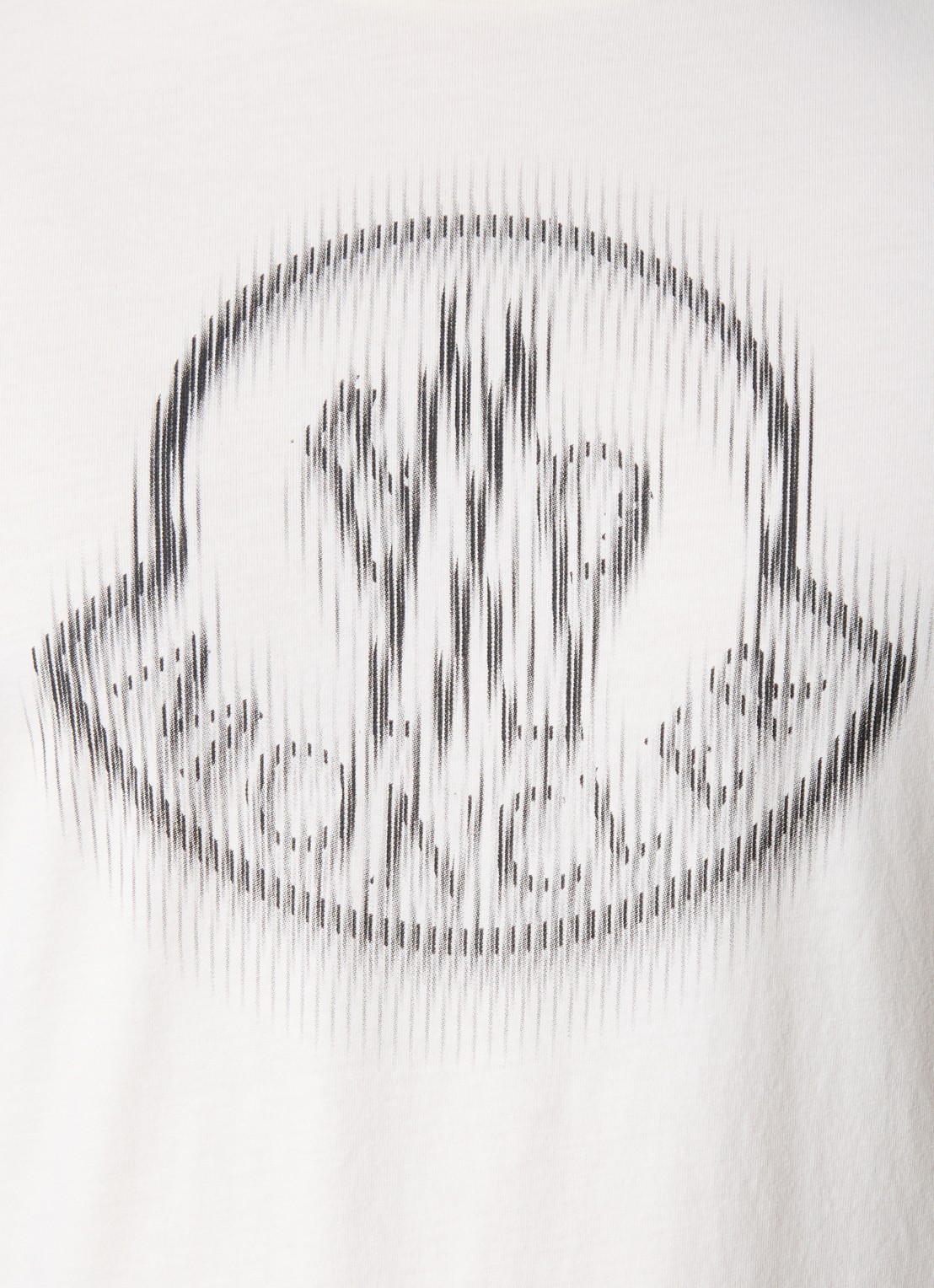 Moncler T-shirt met logoprint - detail 3 gebroken wit