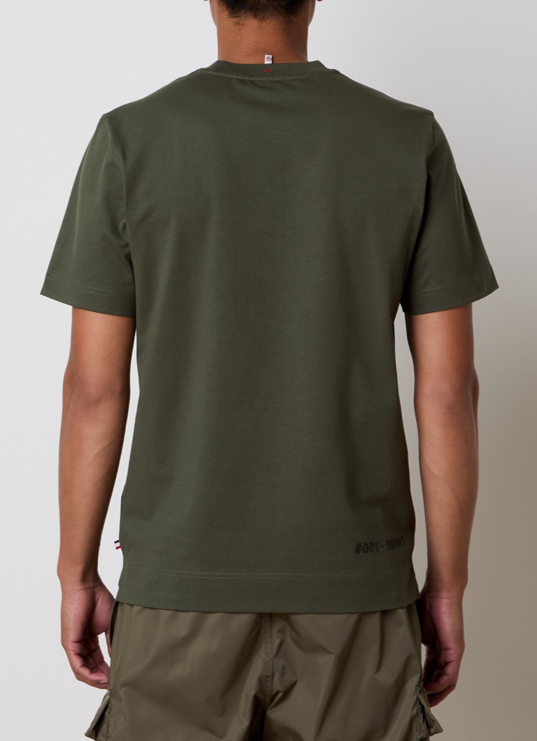 Moncler T-shirt met logoprint - achterkant 5 legergroen