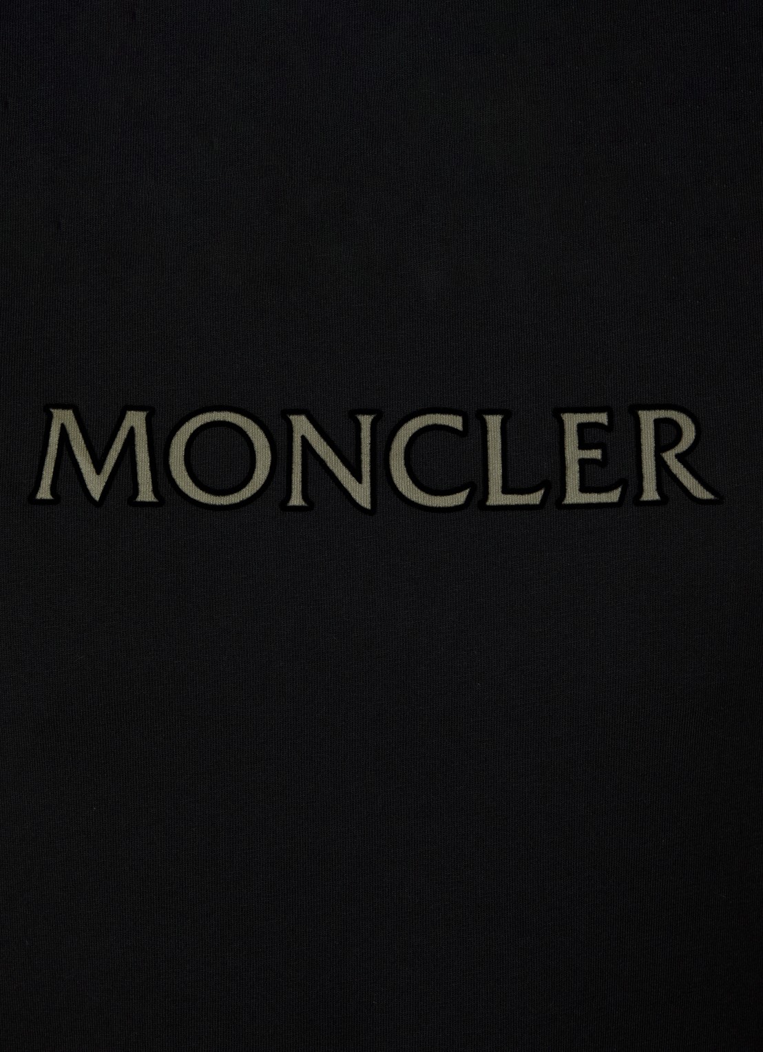 Moncler T-shirt met logoprint - detail 5 zwart