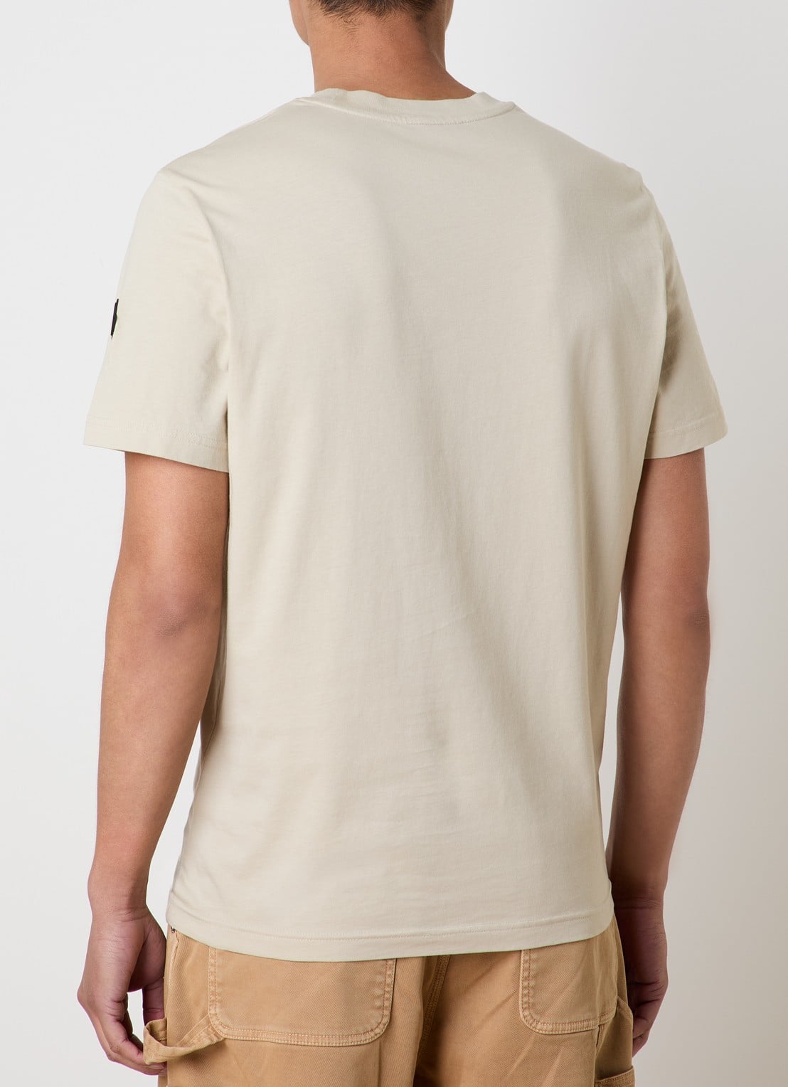 Moncler T-shirt met logoprint - achterkant 5 beige