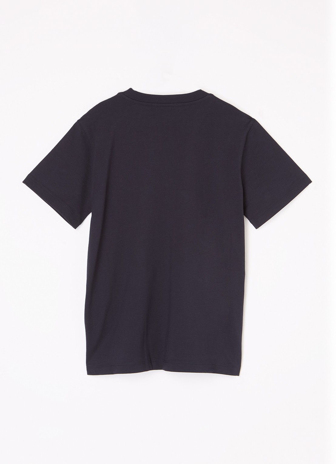 Moncler T-shirt met logoprint - voorkant 2 donkerblauw
