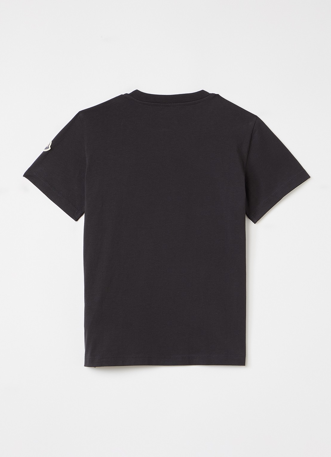 Moncler T-shirt met logoprint - voorkant 2 zwart