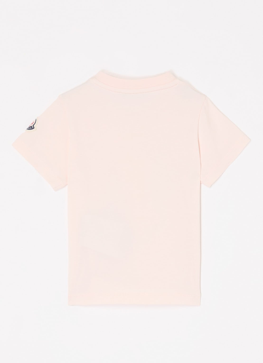 Moncler T-shirt met print - voorkant 2 lichtroze