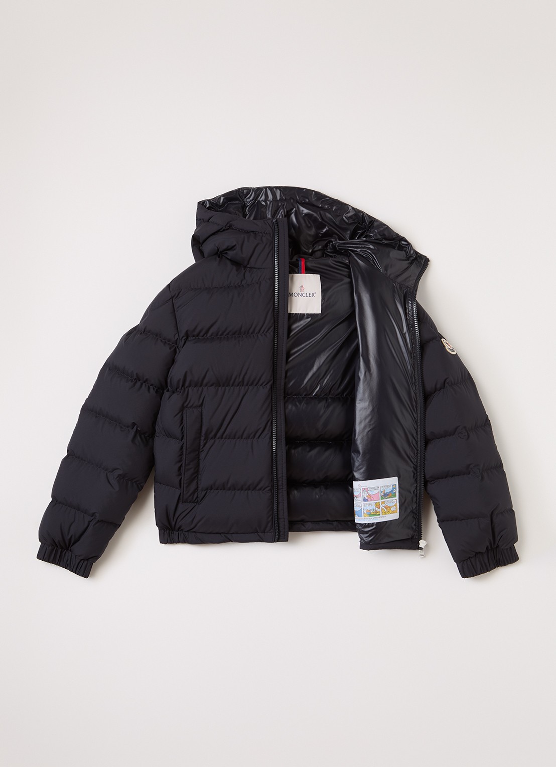 Moncler Taidu puffer jack met donsvulling - voorkant 2 donkerblauw