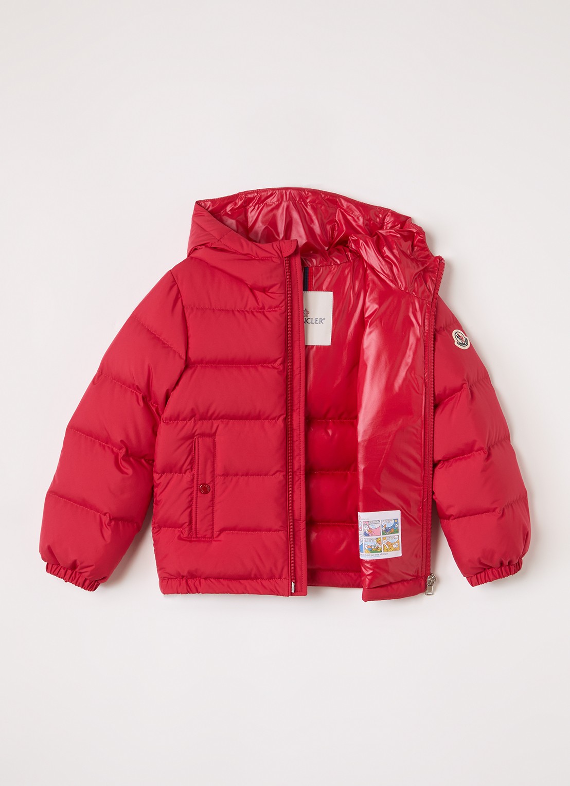 Moncler Taidu puffer jack met donsvulling - voorkant 3 rood