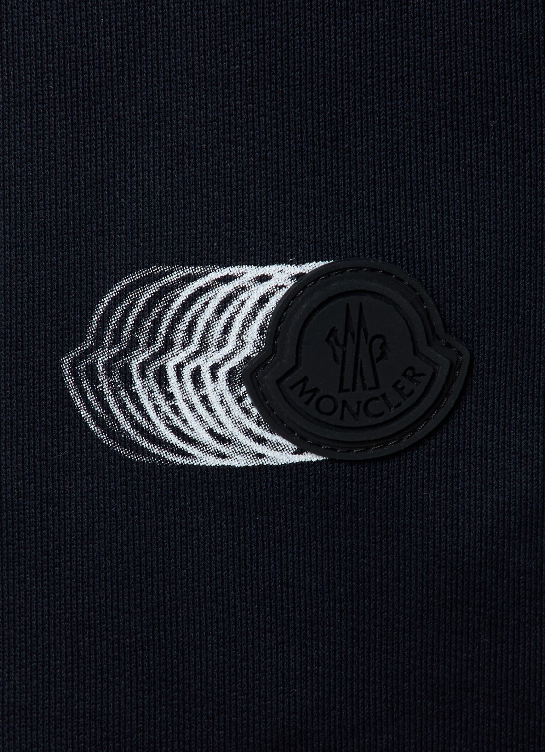 Moncler Tapered fit joggingbroek met logo - detail 4 donkerblauw