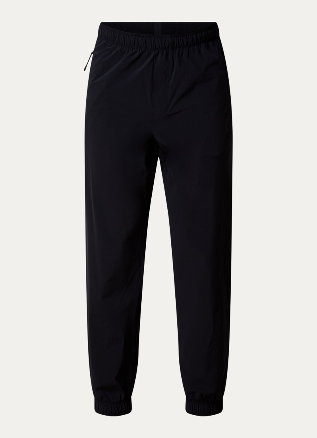 Moncler Tapered fit joggingbroek met ritszakken - voorkant 5 zwart