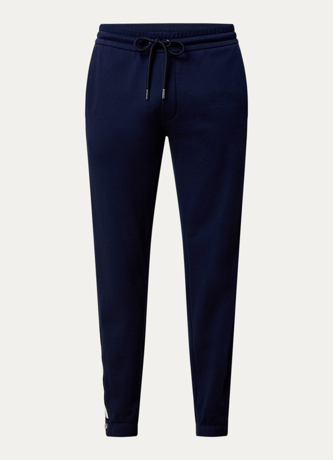 Moncler Tapered fit joggingbroek met steekzakken en logo - voorkant 5 donkerblauw