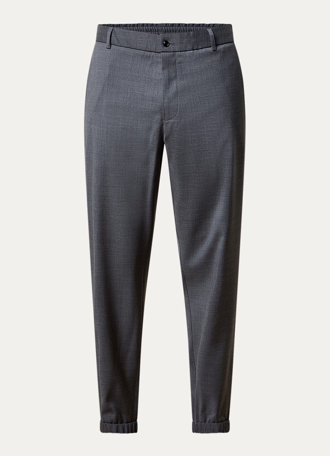 Moncler Tapered fit pantalon van wol - voorkant 5 grijs