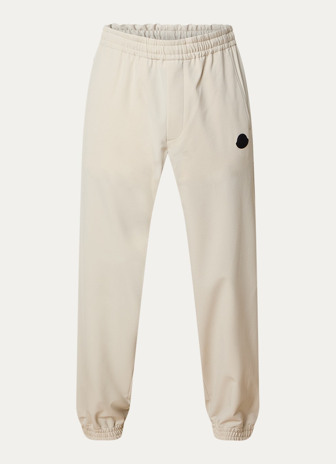 Moncler Tapered fit trackpants met trekkoord en steekzakken - voorkant 2 beige