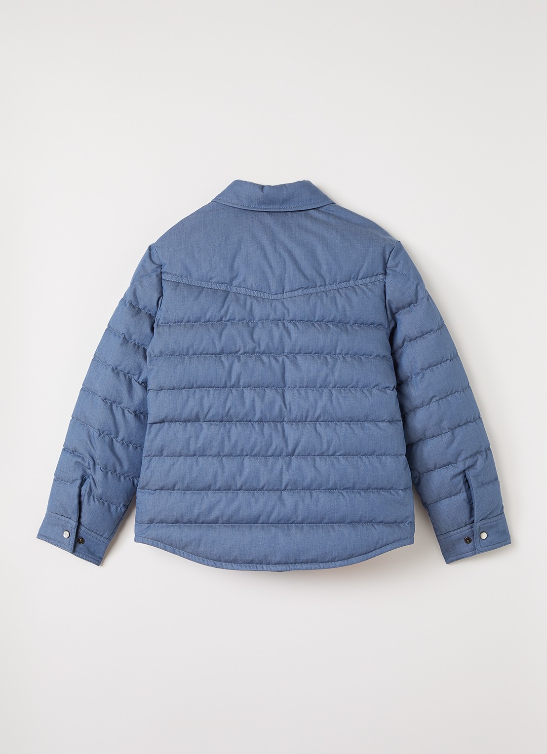 Moncler Tiriol jack met borstzakken - achterkant lichtblauw
