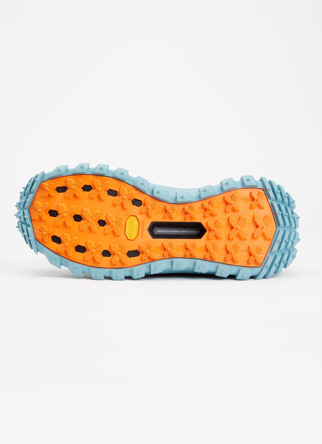 Moncler Trailgrip Amoeba sneaker met leren details - detail 4 beige