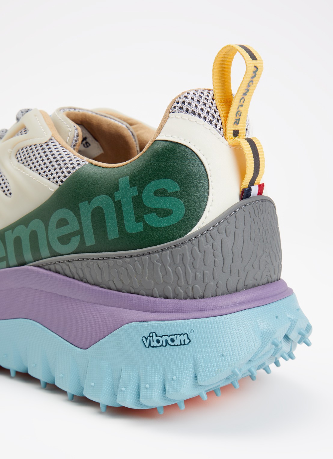 Moncler Trailgrip Amoeba sneaker met leren details - detail 5 beige