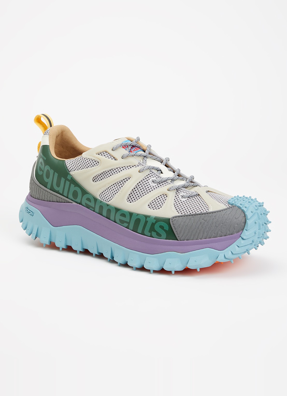 Moncler Trailgrip Amoeba sneaker met leren details - voorkant 6 beige