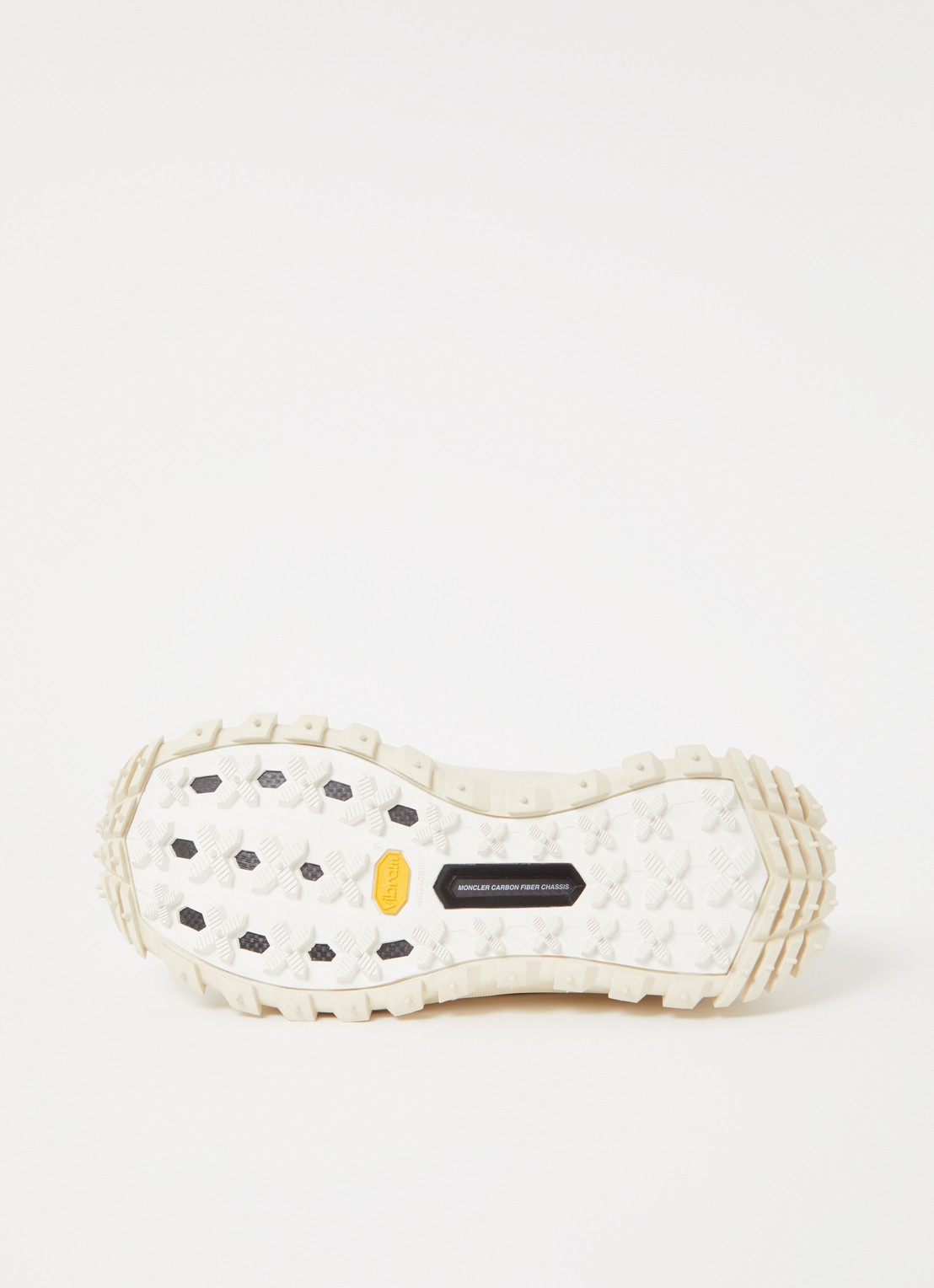 Moncler Trailgrip Amoeba sneaker van leer met mesh details - detail 6 beige