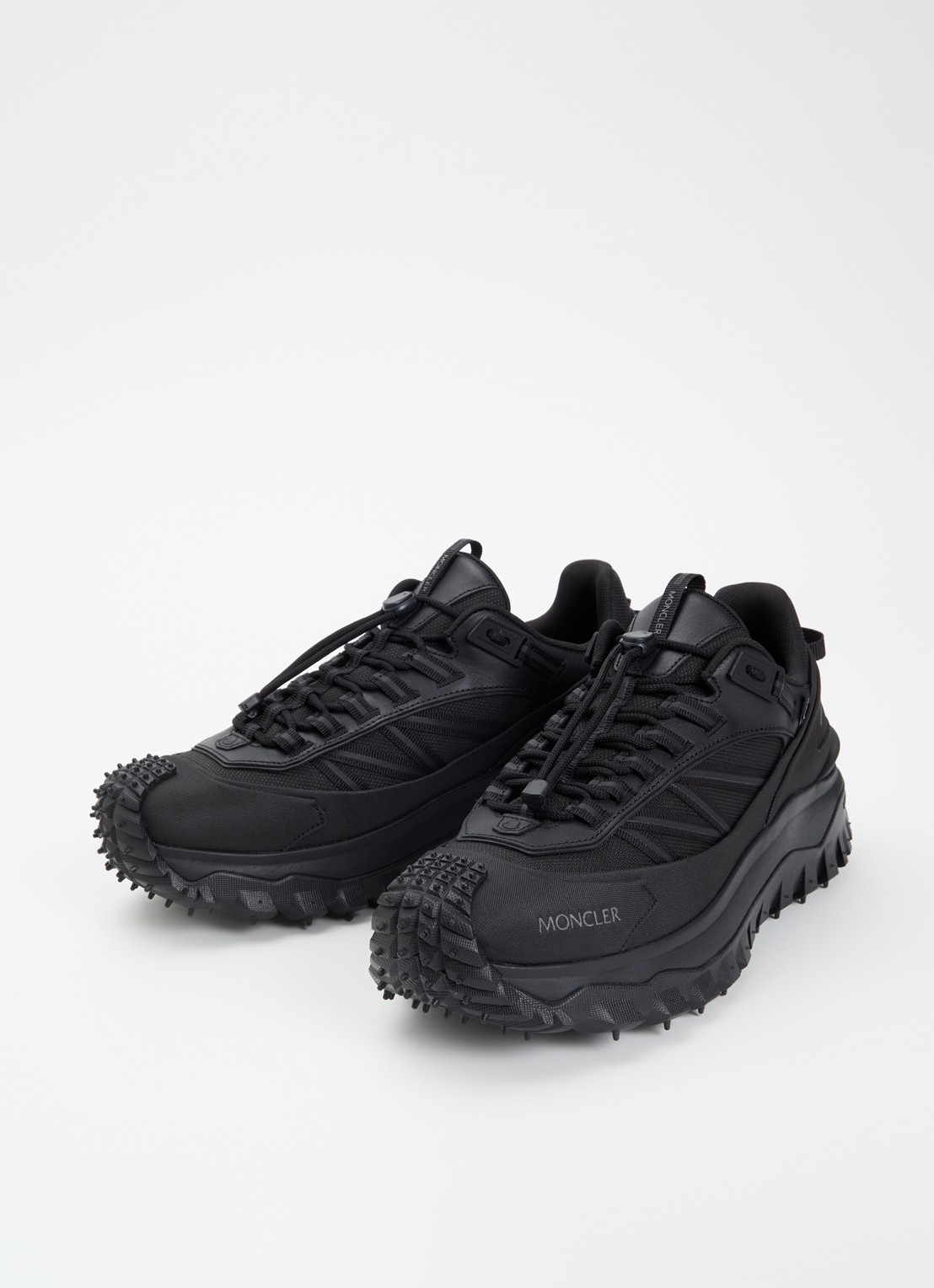 Moncler Trailgrip Gore-Tex sneaker met leren details - detail 4 zwart