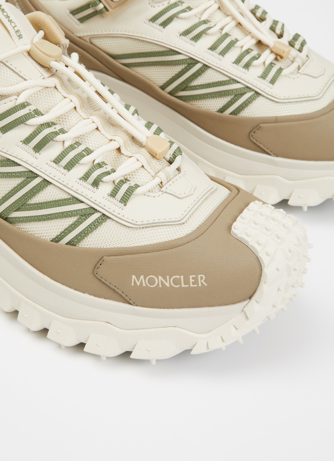 Moncler Trailgrip Gore-Tex sneaker met leren details - detail 4 beige
