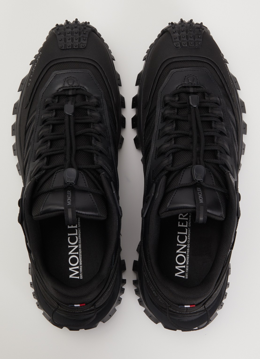 Moncler Trailgrip Gore-Tex sneaker met leren details - detail 2 zwart