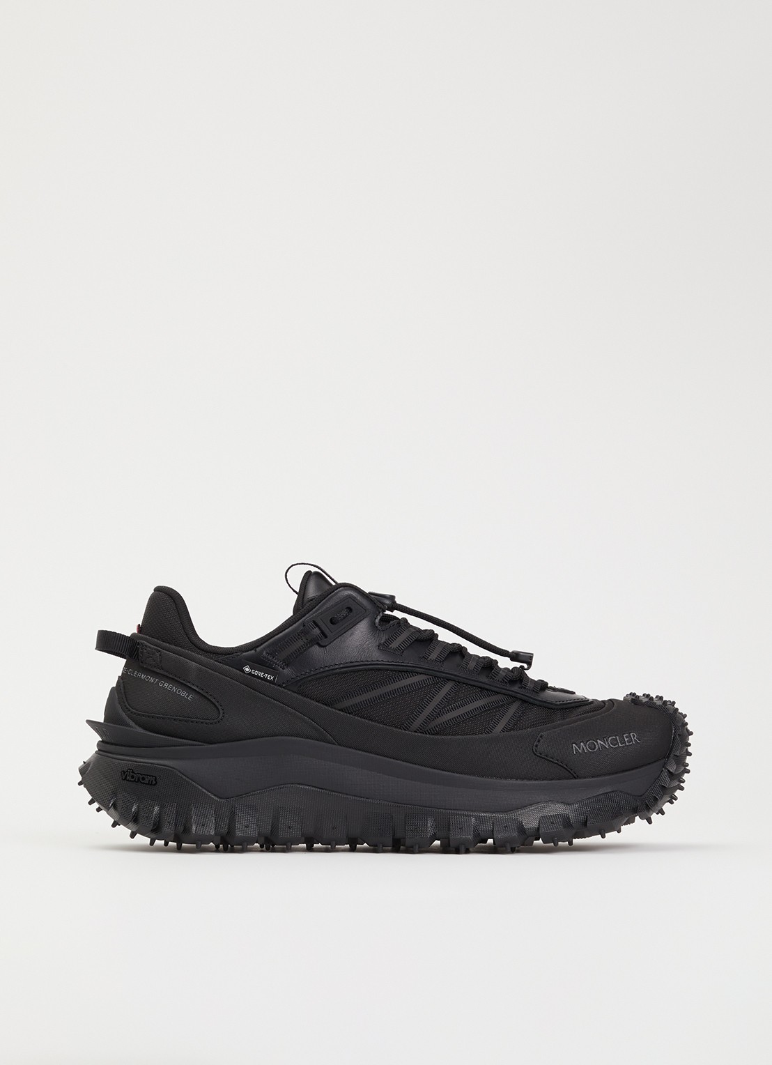Moncler Trailgrip Gore-Tex sneaker met leren details - voorkant 5 zwart