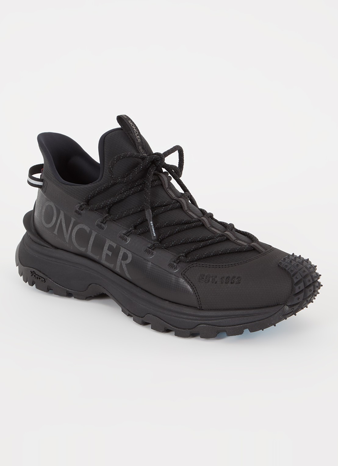 Moncler Trailgrip Lite 2 sneaker met logo - voorkant zwart
