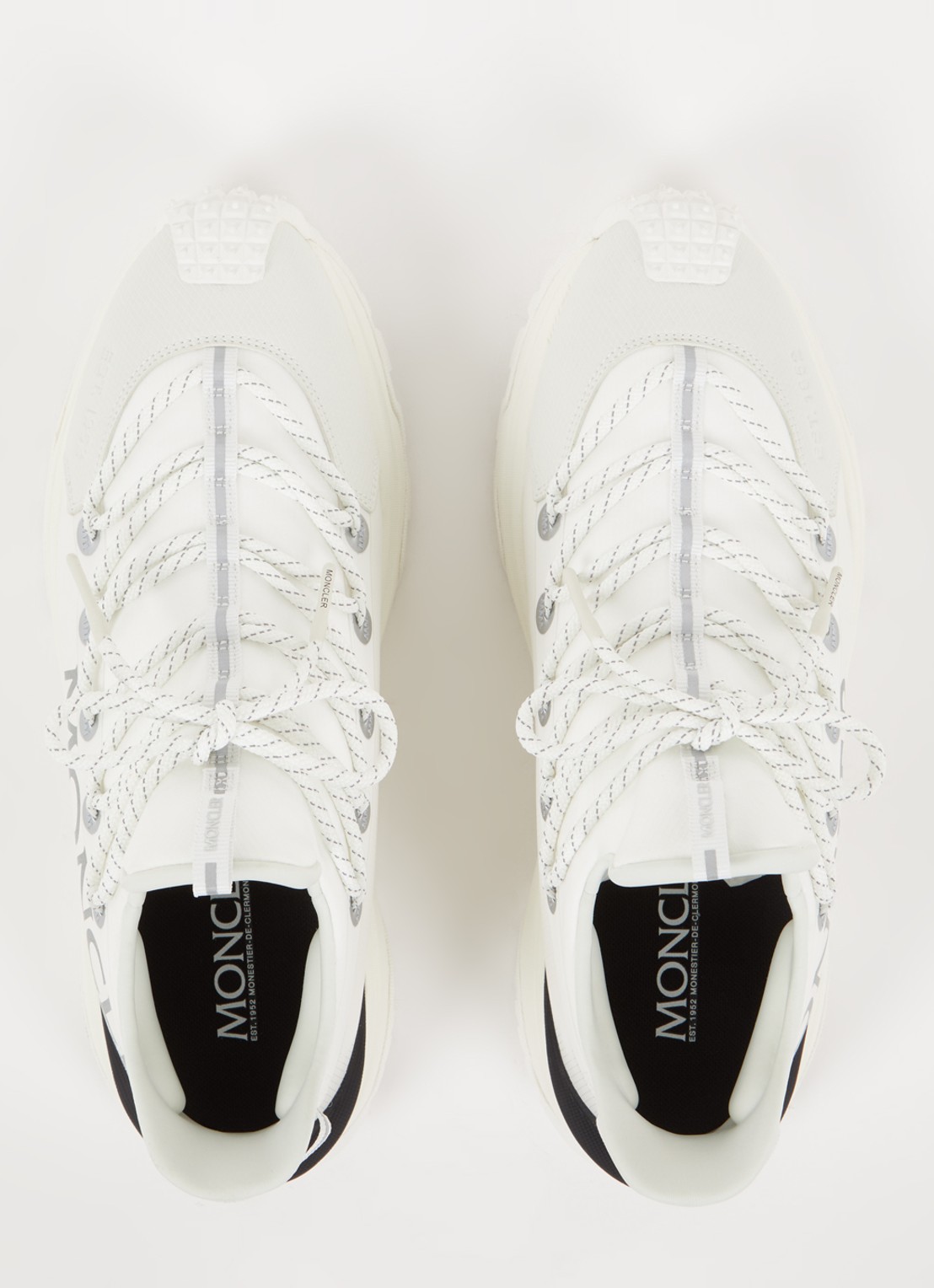 Moncler Trailgrip Lite 2 sneaker met logo - detail 4 gebroken wit