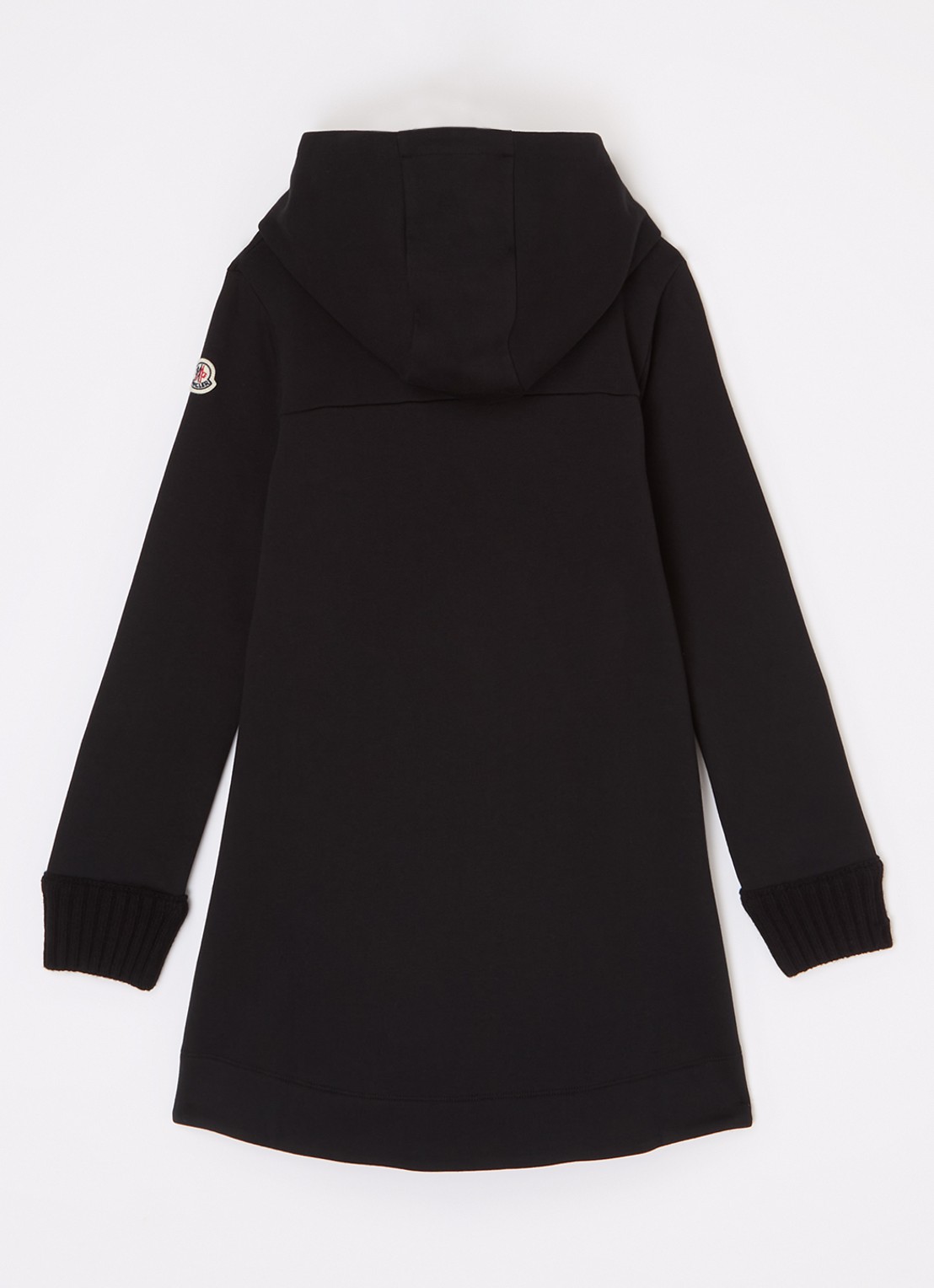 Moncler Trui-jurk met logo en strass - achterkant zwart