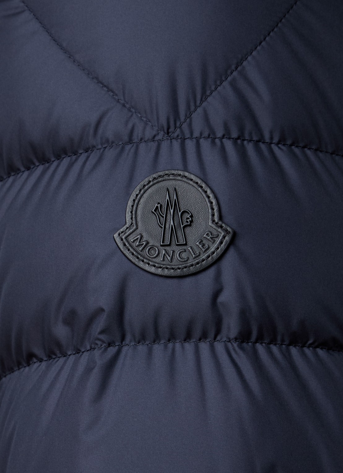 Moncler Tuile gewatteerde jas met donsvulling en ritszakken - detail 6 donkerblauw