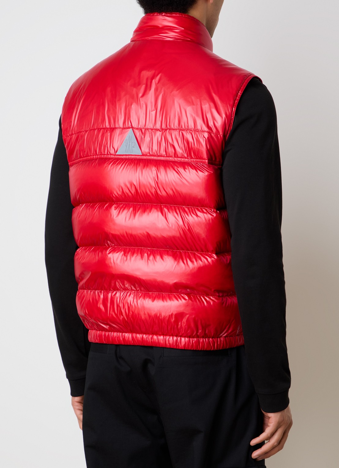 Moncler Uychi gewatteerd bomberjack met donsvulling - achterkant 3 rood