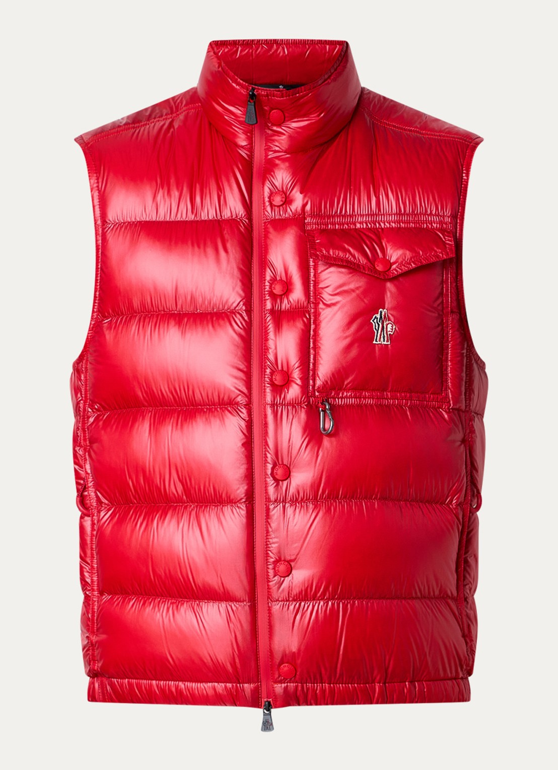 Moncler Uychi gewatteerd bomberjack met donsvulling - voorkant rood