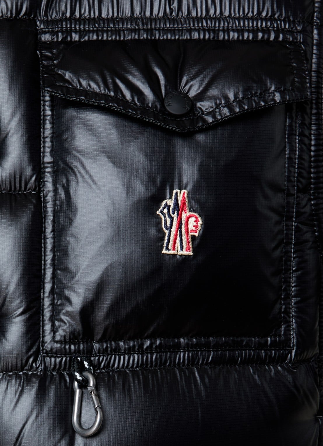 Moncler Uychi gewatteerd bomberjack met donsvulling - detail 6 zwart