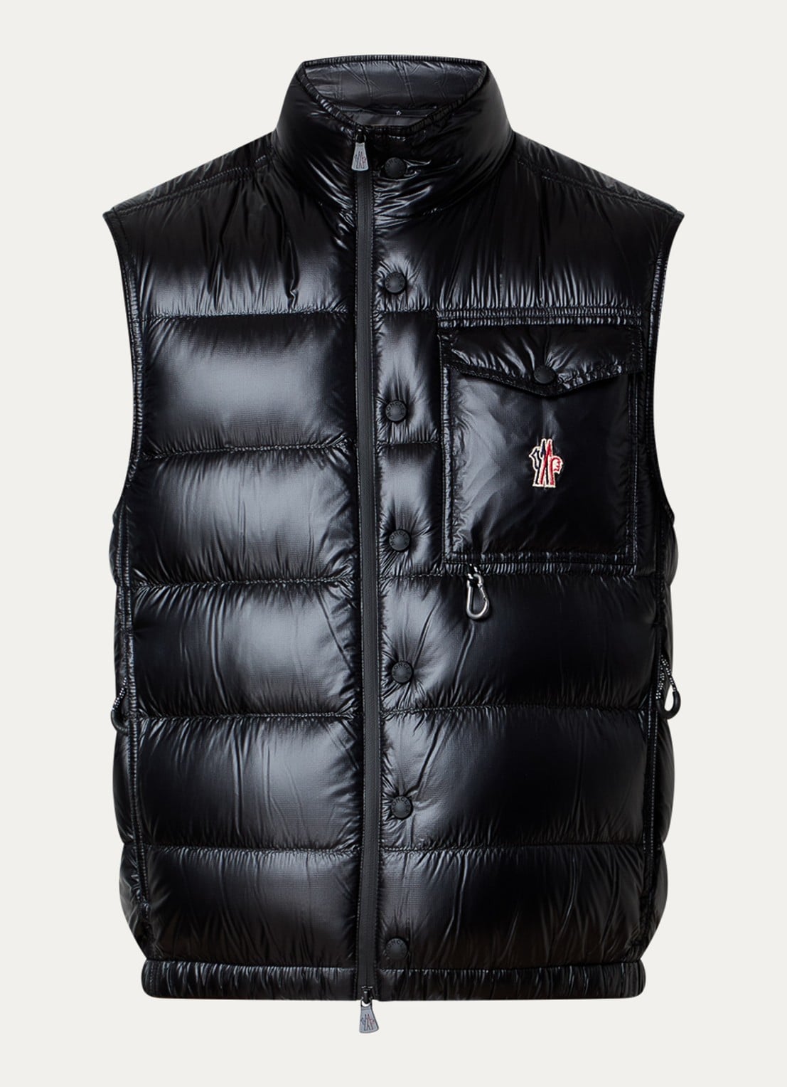 Moncler Uychi gewatteerd bomberjack met donsvulling - voorkant zwart