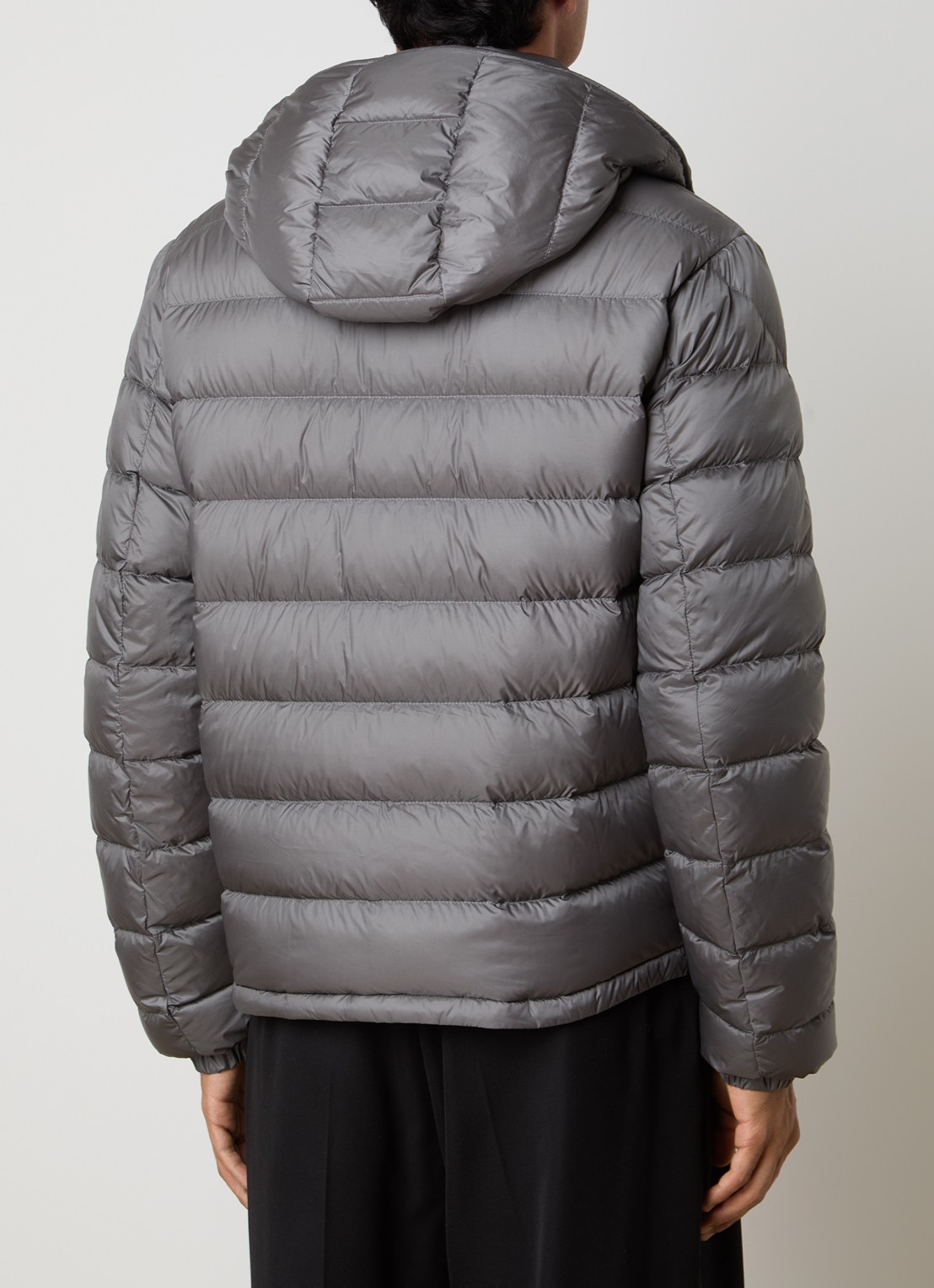 Moncler Verith pufferjack met donsvulling en afneembare capuchon - achterkant 6 grijs
