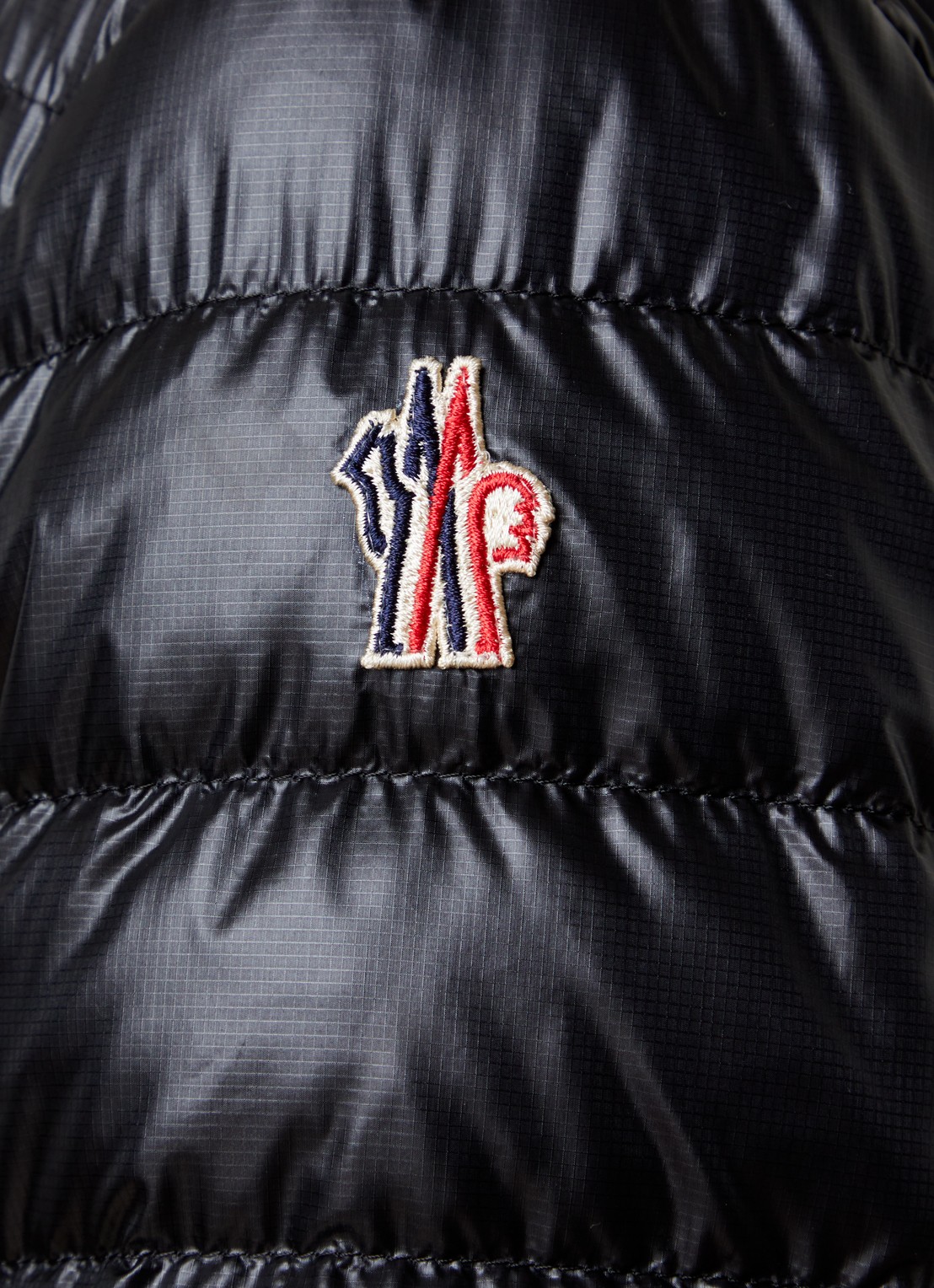 Moncler Walibi gewatteerd jack met logo en steekzakken - detail 6 zwart