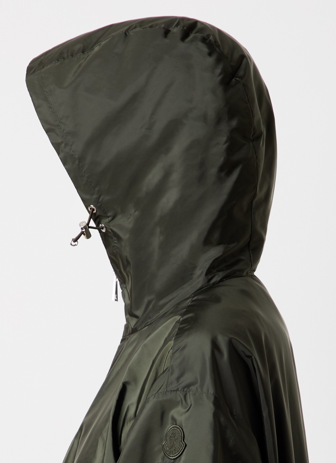 Moncler Wete windjack met capuchon en ritszakken - detail 5 bronsgroen
