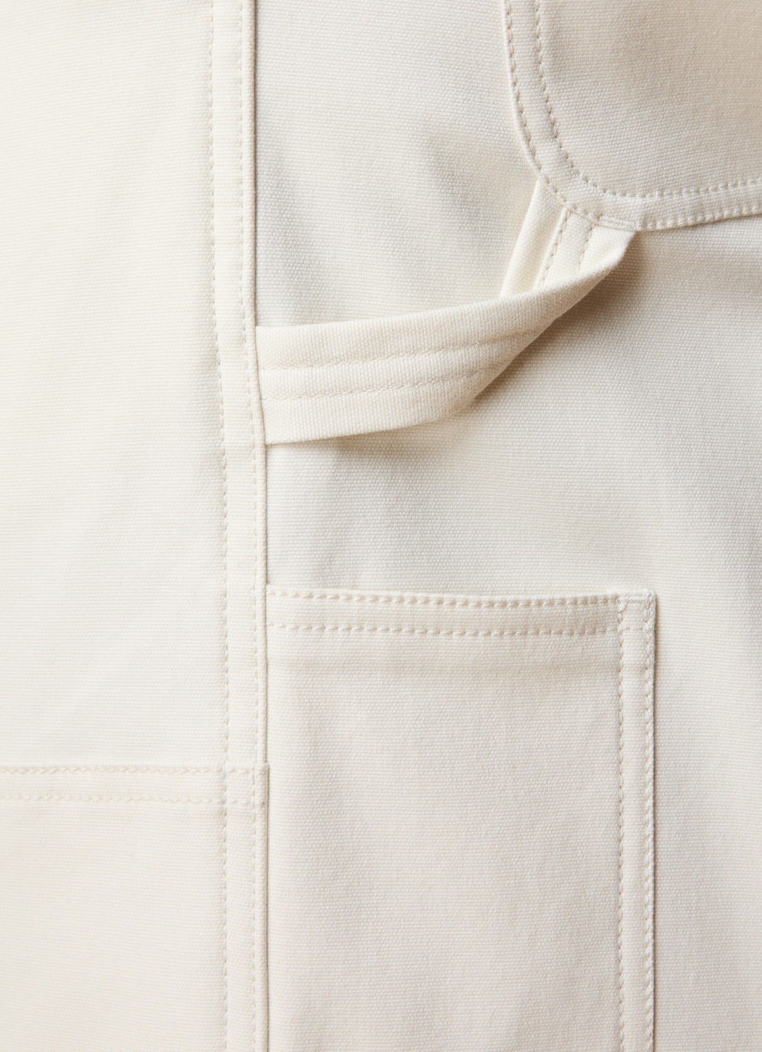Moncler Wide leg jeans met gekleurde wassing - detail 3 gebroken wit