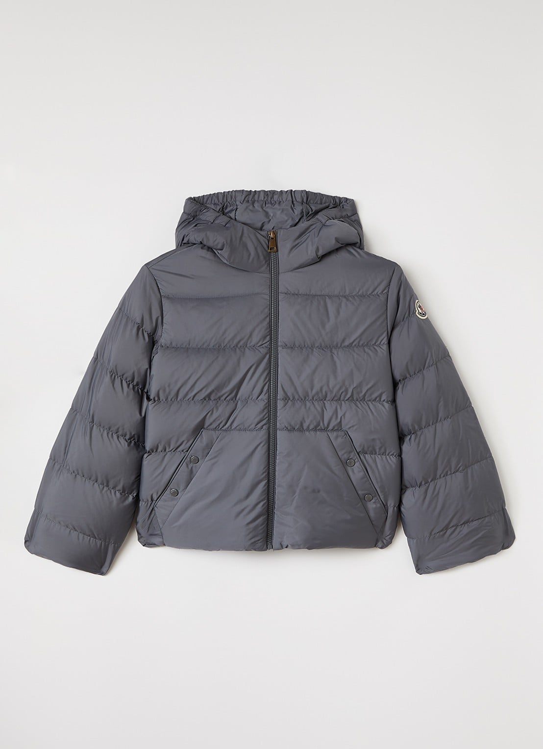 Moncler Xhante gewatteerd jack met donsvulling - voorkant donkergrijs
