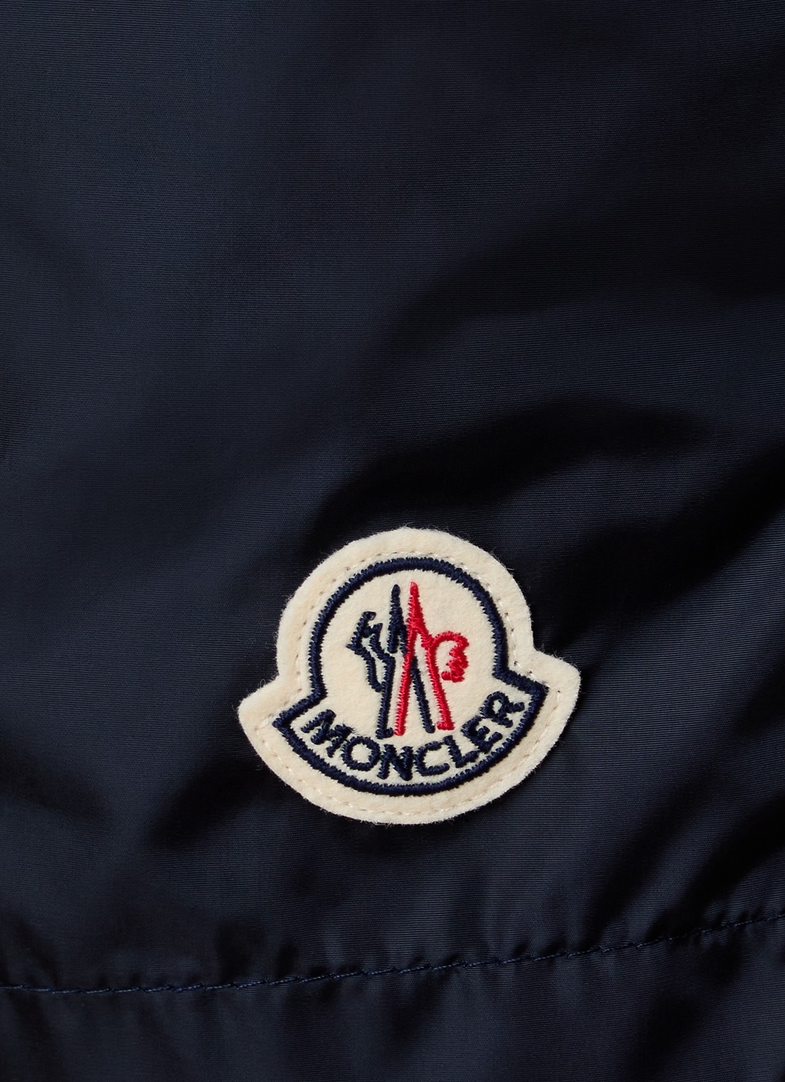 Moncler Zwemshorts met steekzakken en logo - detail 3 donkerblauw