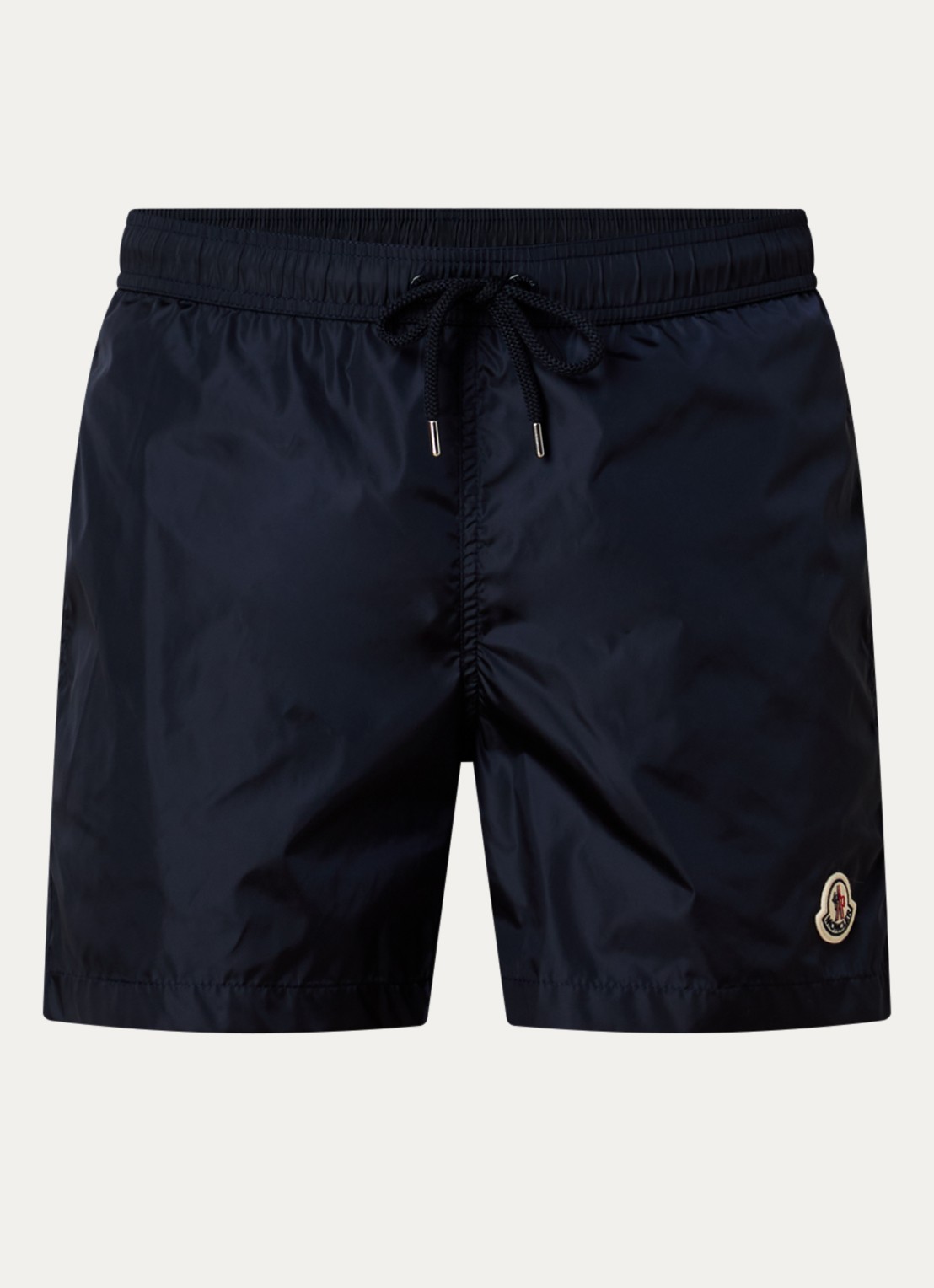Moncler Zwemshorts met steekzakken en logo - voorkant 4 donkerblauw