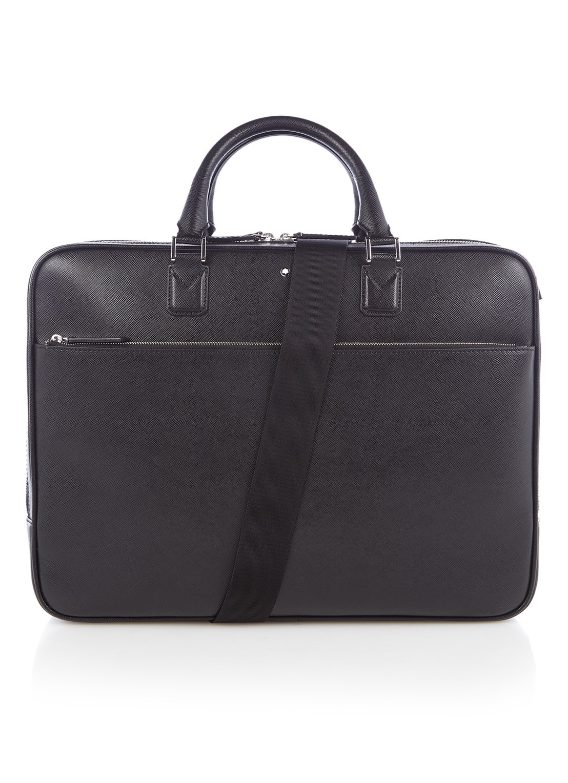 Montblanc Sartorial businesstas van leer - voorkant zwart